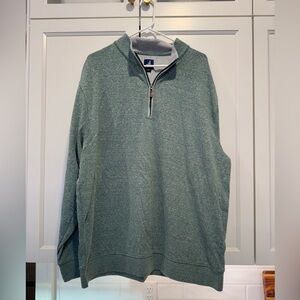 Johnnie-O Quarter Zip, Sage Green, XXL.